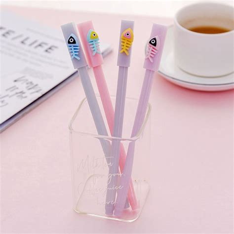 Feel free to have a look. Creative fish bone shape gel pen stationery pen kawaii 0 ...