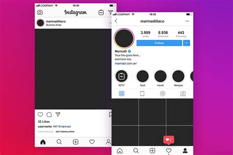 Instagram Profile Page Template