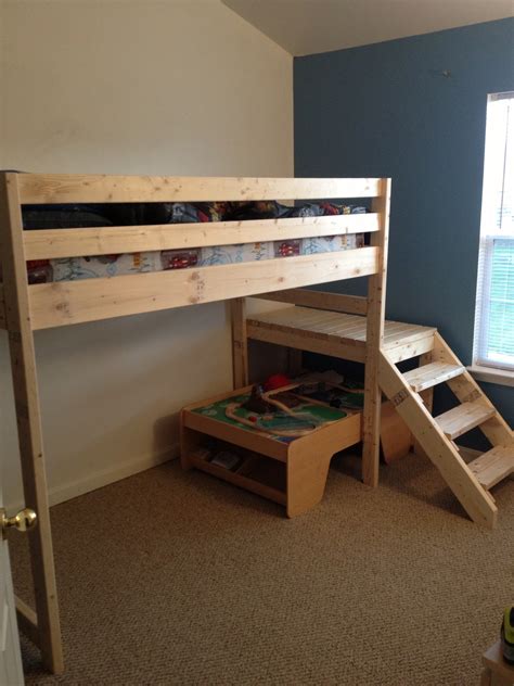 How To Make Loft Bed With Stairs Image To U
