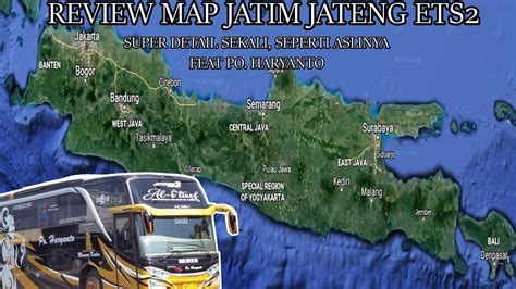 Map Jatim Jateng Paling Detail Versi Ets2 Ii Jelajahi Map Java Feat