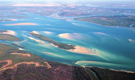 This Oblique Aerial Photo Shows The Central Part Of Great Sandy Strait