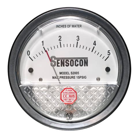 Sensocon Differential Pressure Gauges For Hvac Systems At Rs