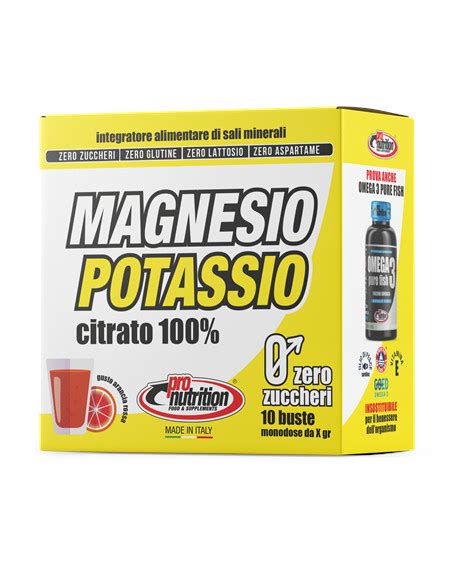 Magnesio Potassio Citrato 100 Di Pronutrition 10 Bustine Da 7 G