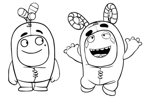 Printable newt of oddbods coloring page. Tô màu Oddbods số 3 - Trang Tô Màu Cho Bé