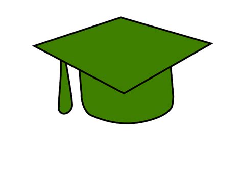 Green Grad Cap Clip Art At Vector Clip Art Online Royalty