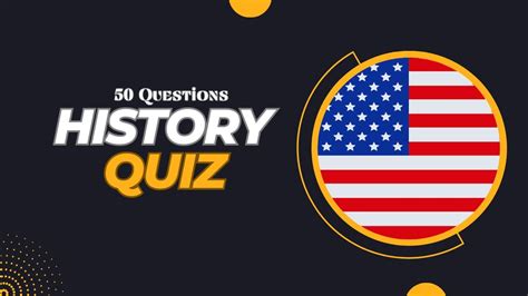 United States History Quiz 50 Questions Youtube