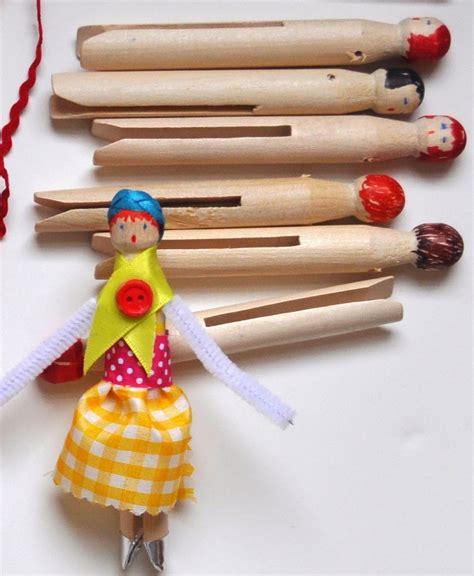 Art With Kids Clothes Pin Dolls