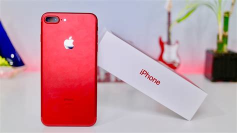 Disponível a partir de 24 de março com frete. Product RED iPhone 7 Plus Unboxing & First Look!!! (256 GB ...