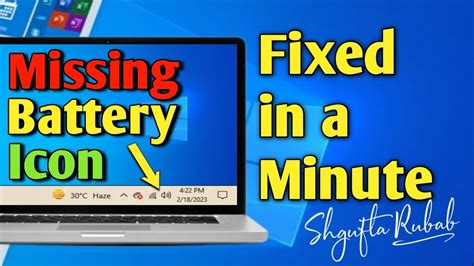 How To Fix Battery Icon Not Showing On The Taskbar Super Tech How