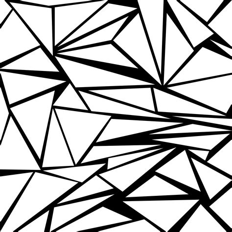 White And Black Geometric Background With Triangle Shapes 625659 Vector
