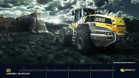 Free Download Liebherr L 586 Xpower Heavy Equipment Calendar 1920x1200