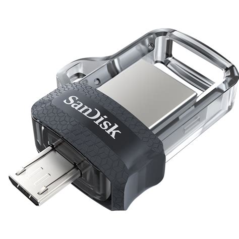 Sandisk 64gb Micro Usb And Usb 30 Connectors Ultra Dual Drive M30