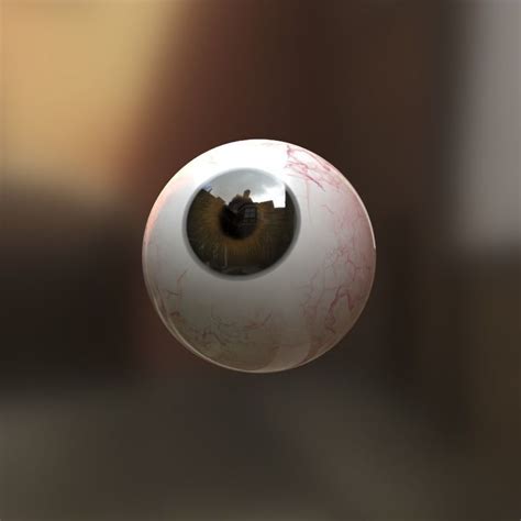 3d Model Eyeball Vr Ar Low Poly Cgtrader