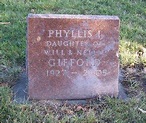 Phyllis Irene Gifford (1927-2005) - Find a Grave-gedenkplek
