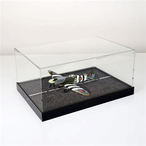 Model Aeroplane Display Cases With A Tarmac Print On The Bottom Great