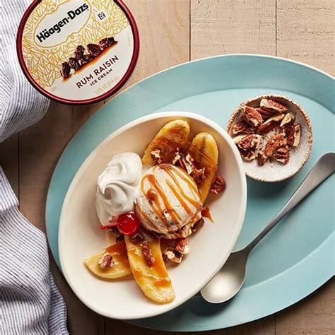 Caramelized Banana Split With Rum And Salted Caramel Recipes Ice Cream