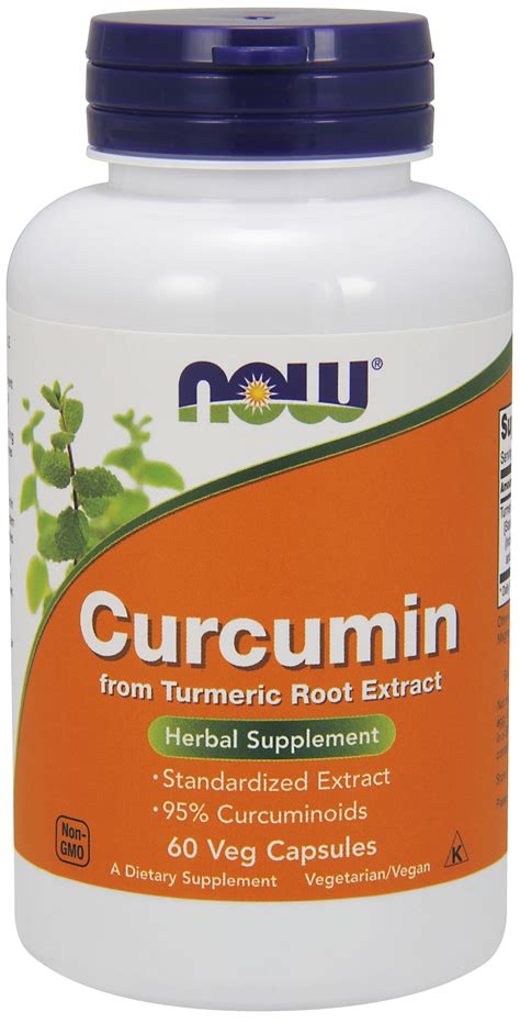 NOW Supplements Curcumin Derived From Turmeric Root Extract Herbal
