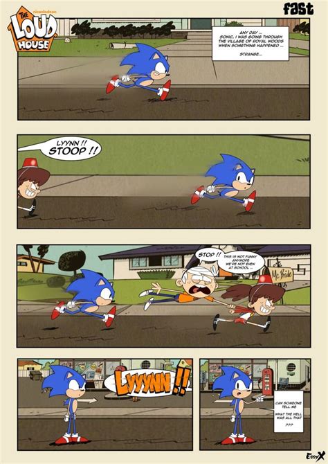 Tlh Fast With Sonic By Leddy Xl On Deviantart Loud House