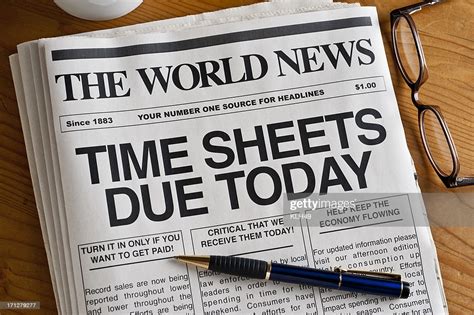Time Sheets Due Stock Photo Getty Images