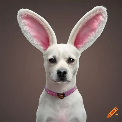 Dog Wearing Rabbit Ears On Craiyon