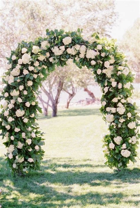 Lush Green And White Ceremony Arch Wedding Arch Garden Wedding