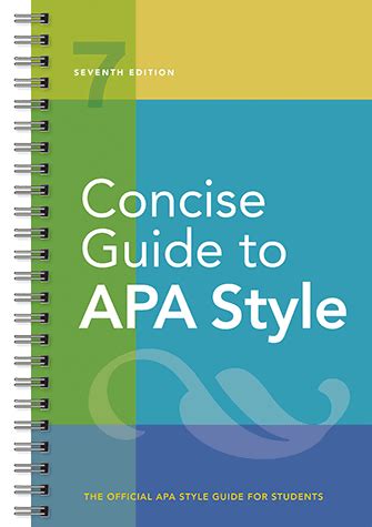 If subsequent printings are released to correct. Concise Guide to APA Style, Seventh Edition
