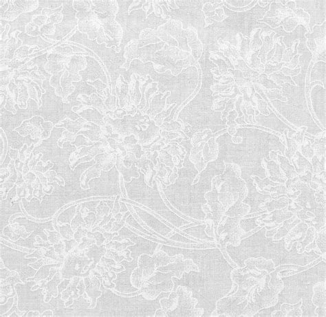 High Resolution White Fabric With Floral Pattern For Background — Stock