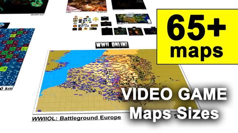 Video Game Maps Size Comparison 2021 🗾 Youtube