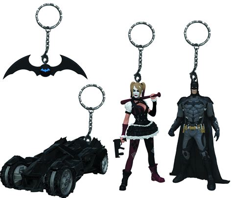 Jul158525 Batman Arkham Knight Batarang Keychain