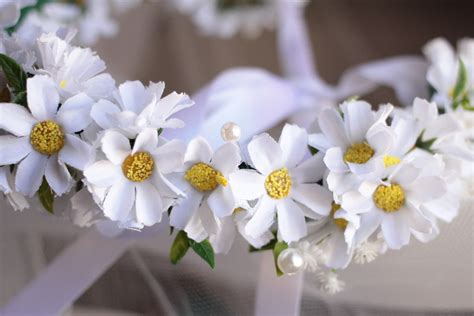 Coroa De Flores Margaridas Branca Elo7 Produtos Especiais
