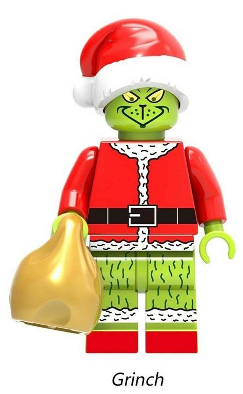 Grinch Christmas Custom Minifigure Fits Lego Brand New In Etsy Diy