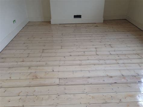 White Washed Pine Floor Protected With Bona Naturale Red Brick House