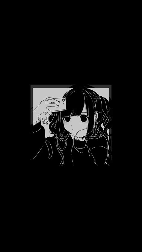 Free Sad Anime Girl Black And White Wallpaper Downloads 100 Sad