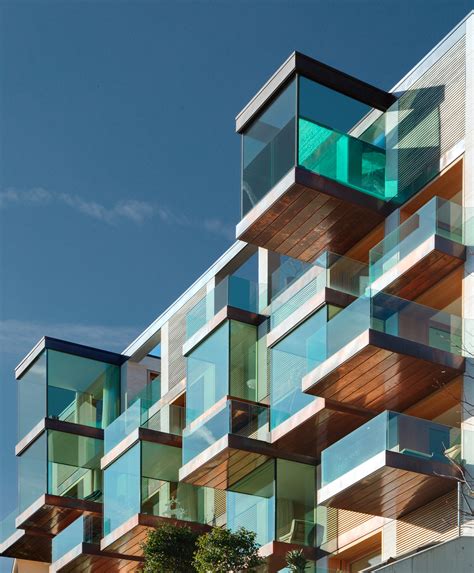 Luxury Condominium With A Facade Made Of Glass Cubes