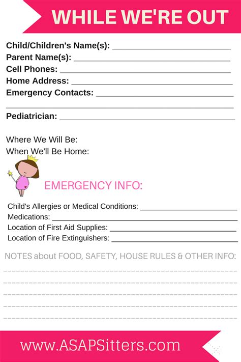 Free Printable Parent Information Sheet Free Printable