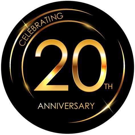 Transparent 20th Anniversary Logo Png