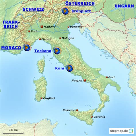 Stepmap Italien Landkarte Für Italien