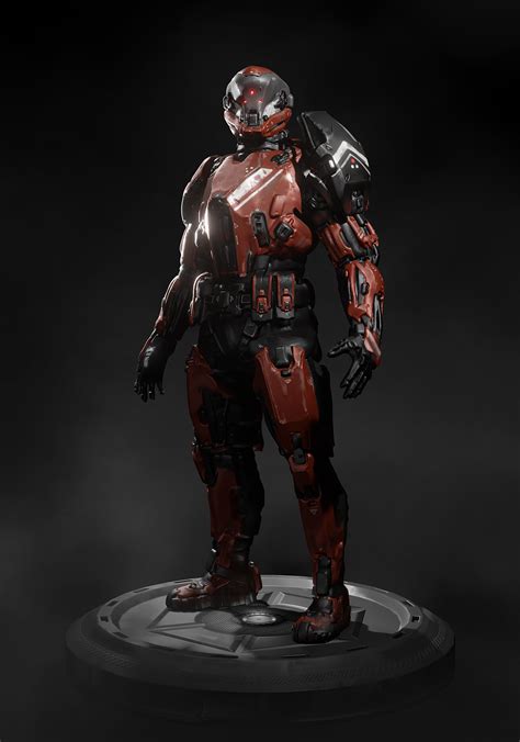 artstation sci fi armor concept in vr