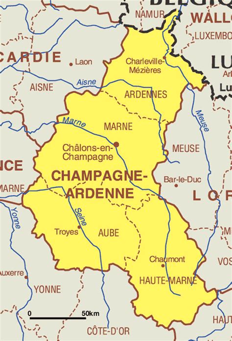 Région Champagne Ardenne Carte Voyage Carte Plan