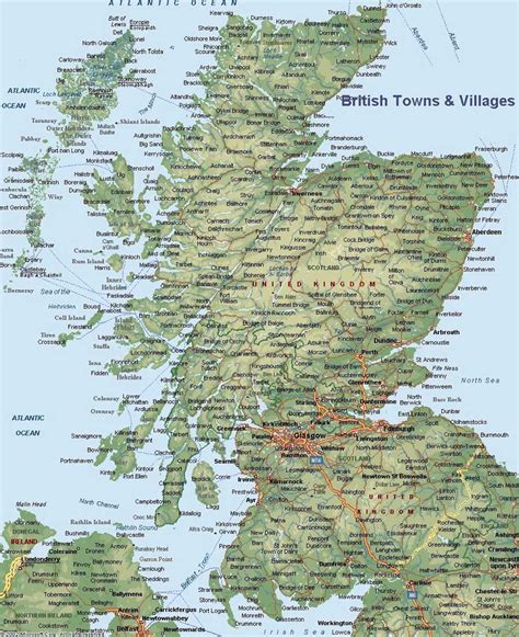 Geography Blog Detailed Map Of Scotland