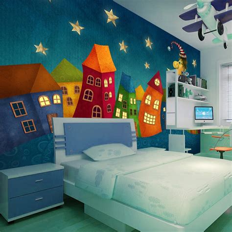 Custom 3d Mural Wallpaper Cartoon Castle Childrens Room Large Wall