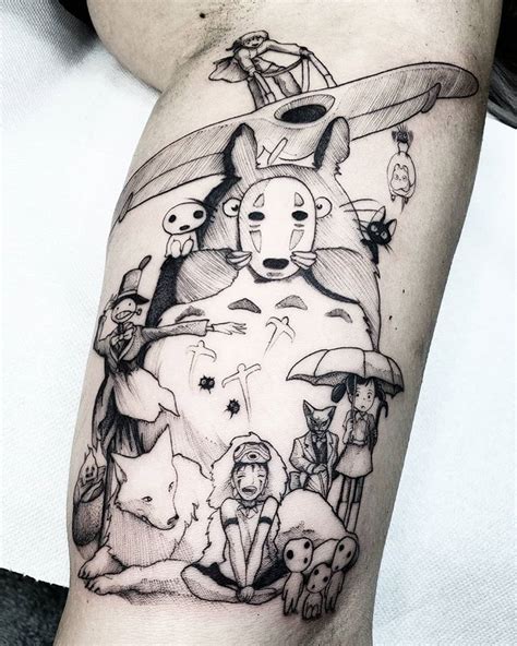 Thepierced Mogirl Ghibli Tattoo Studio Ghibli Tattoo Cute Tattoos