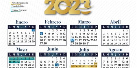 Calendario Oficial Stjej 2023 Supremo Tribunal De Justicia Del Estado