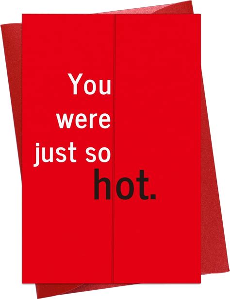 Waahome Funny Valentines Day Cards For Her Girlfriend Wife 4x6 Folding You Were Just So Hot