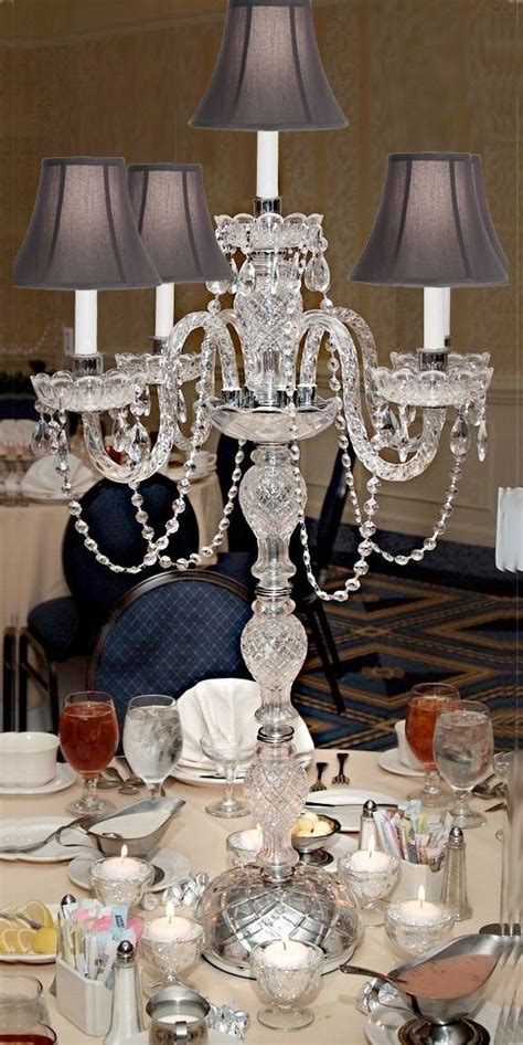 G46 Sc5365 Set Of 5 Gallery Candelabras And Centerpieces Crystal