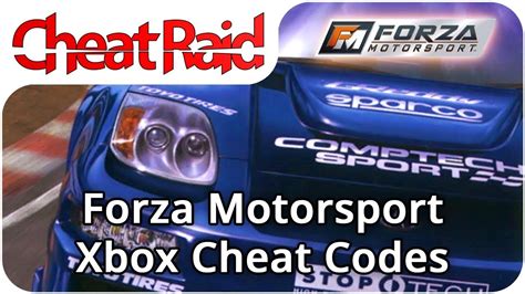 Forza Motorsport Cheat Codes Xbox Youtube