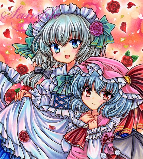 Remilia Scarlet And Izayoi Sakuya Touhou Drawn By Rui Sugar Danbooru