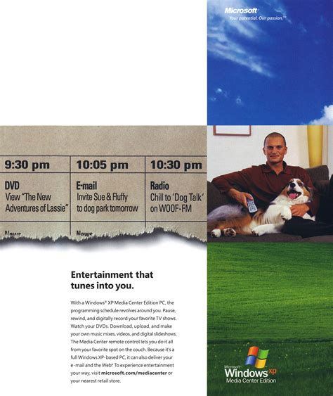 Guidebook Windows Windows Xp Media Center Edition Ad Picture