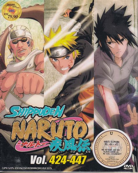 Dvd Anime Naruto Shippuden Vol424 447 Box Set 24 Episode English Sub