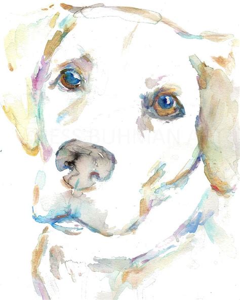 Watercolor Dog Print Painting Willodean Costa